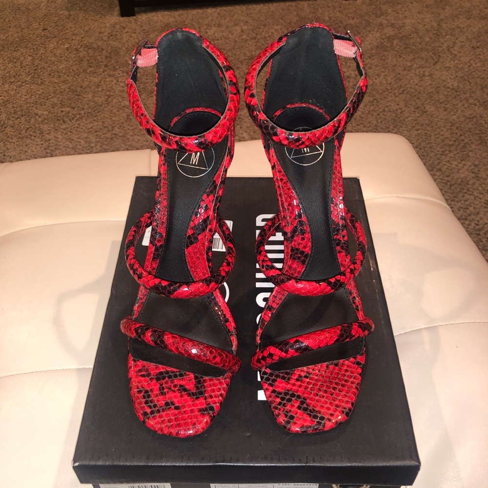 SOLD!!! Red Snakeskin Heels
